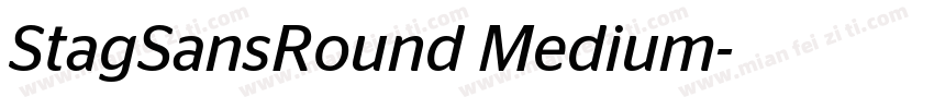StagSansRound Medium字体转换